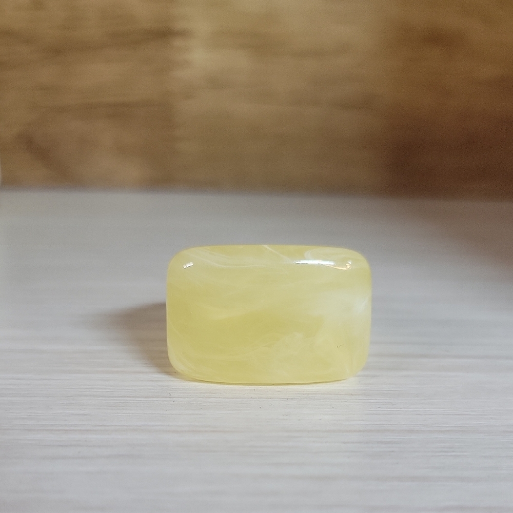 SUMMER LEMON SWIRL Marbled Ring